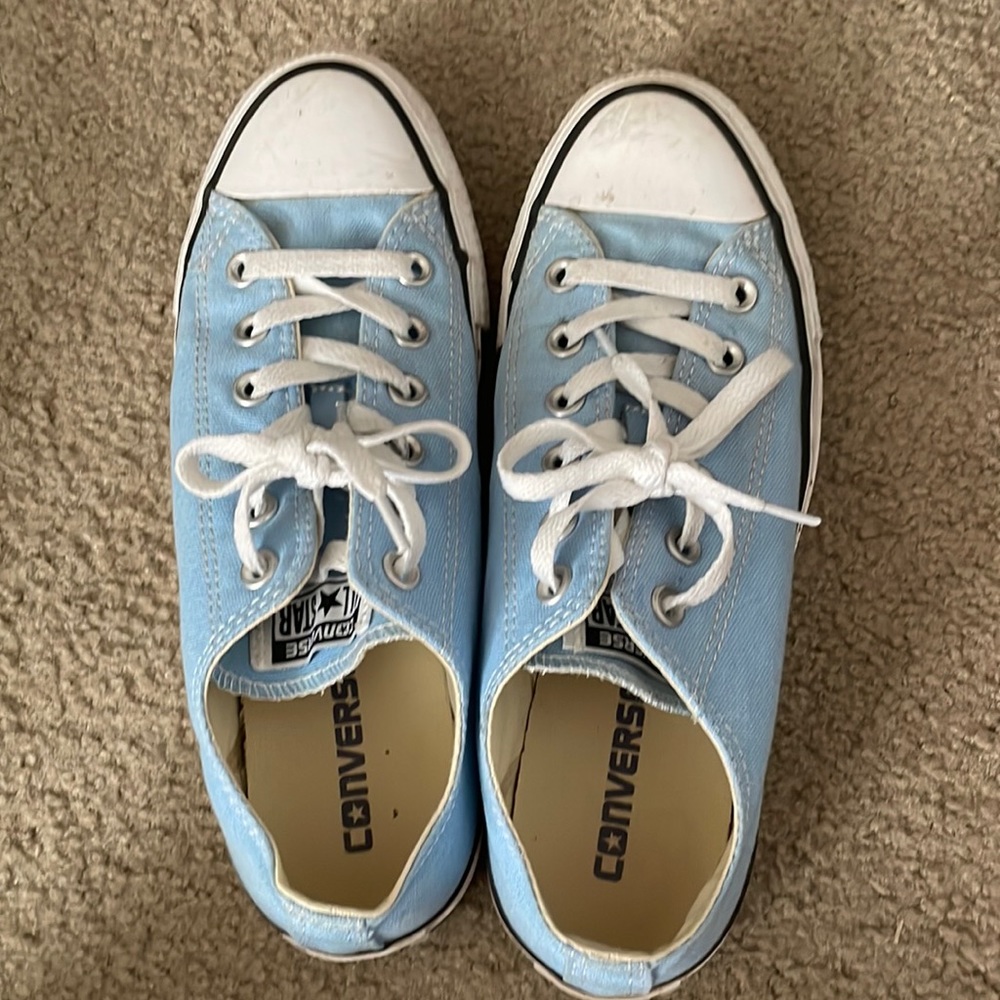 Womens Blue Converse Sneakers